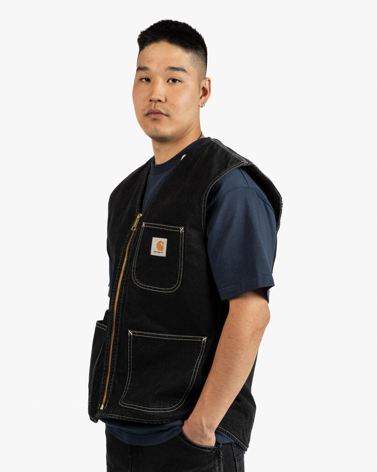Carhartt Chore Vest /ブラックデニム Carhartt WIP Chore Vest | I032704.8906 | AFEW STORE